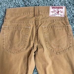 True Religion “Slim Natural Straw Wash” Jeans